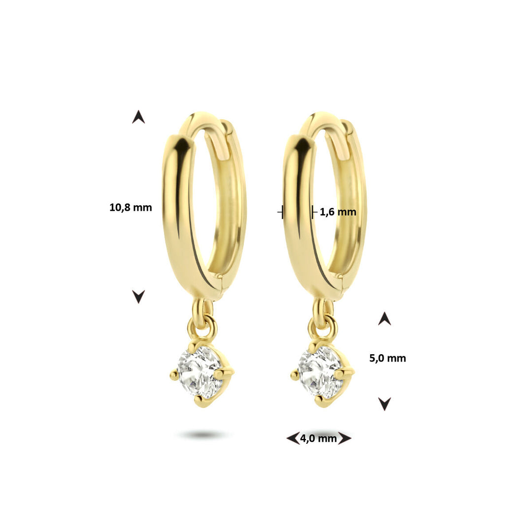 Ohrhänger Zirkonia 14K Gelbgold