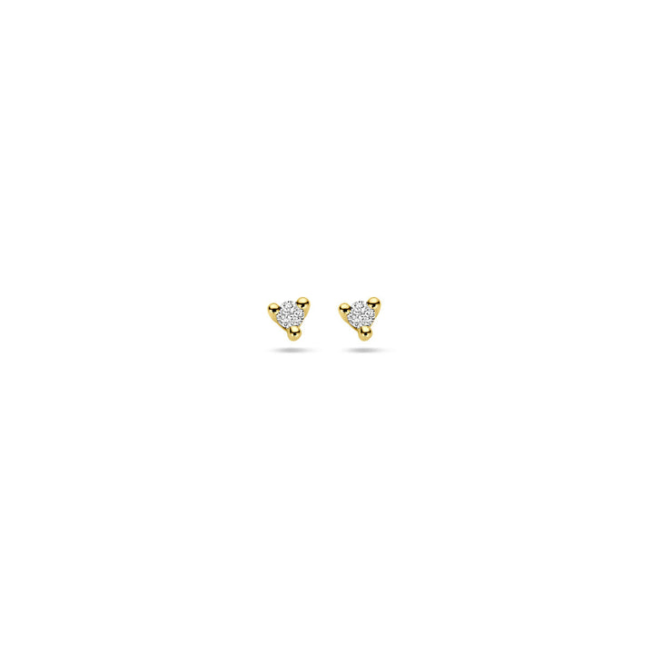 Ohrstecker Diamant 0,04 ct (2x 0,02 ct) h p1 14K Gelbgold