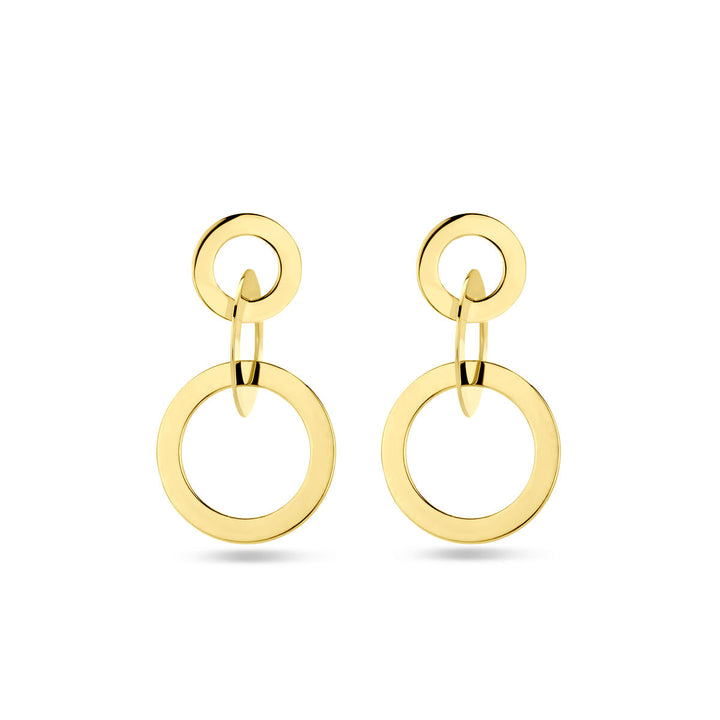 Ohrringe Kreise 14K Gelbgold
