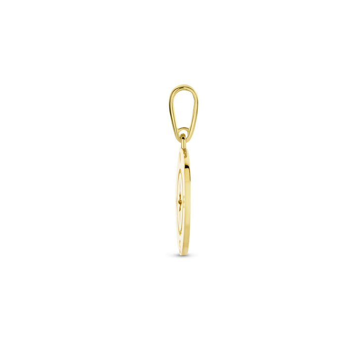 Anhänger Kompass 14K Gelbgold
