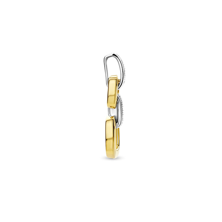 Anhänger-Gliederdiamant 0,13 ct h si 14K Bicolor-Gold gelb/weiß