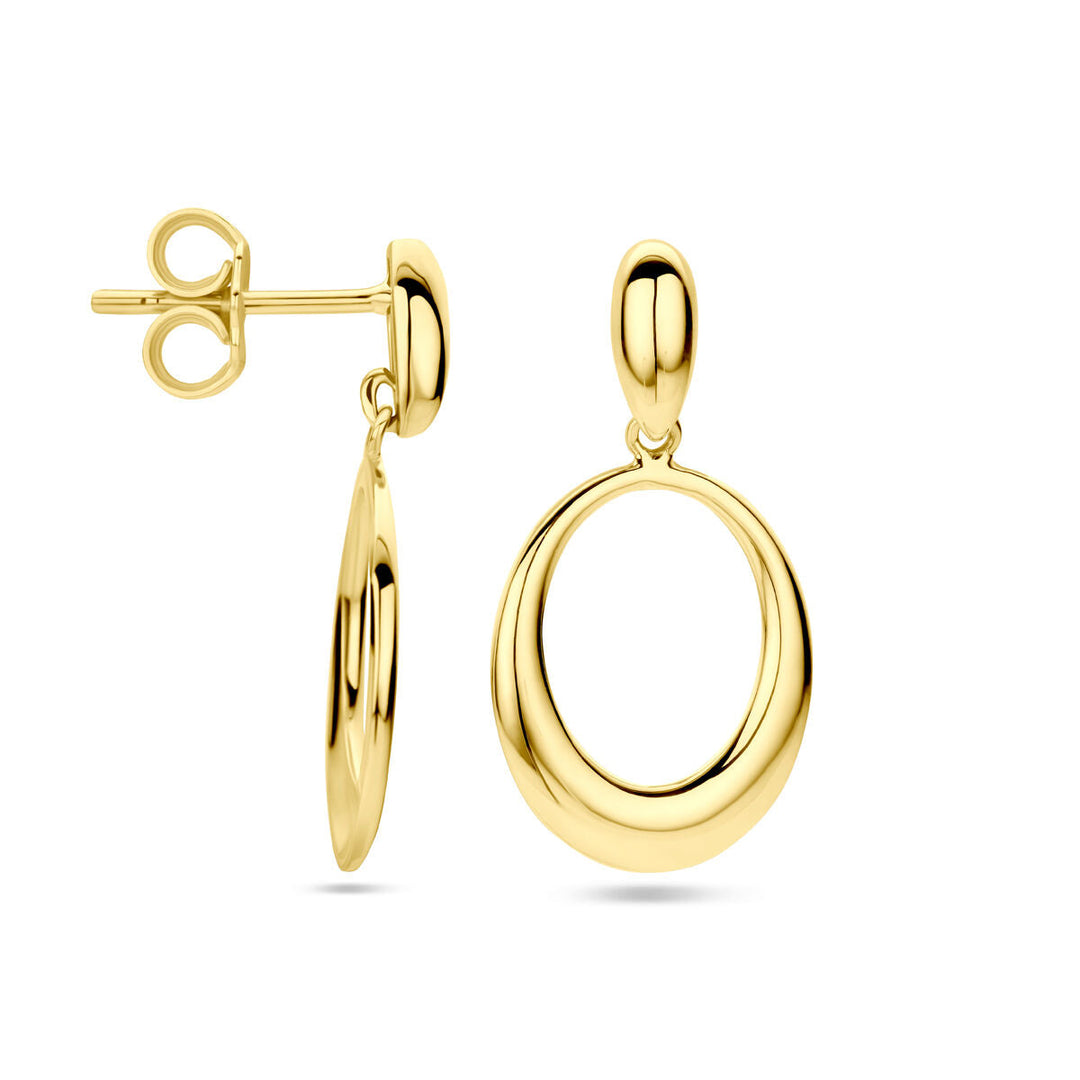 Point Zero Ohrringe 14K Gelbgold