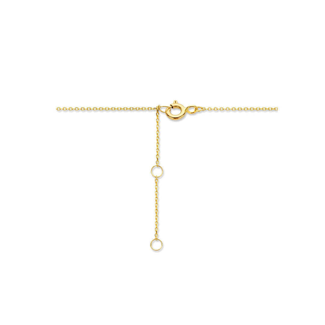 Gold Damenhalskette Kreise 14K