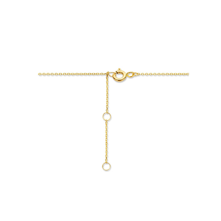 Gold Damenhalskette Kreise 14K