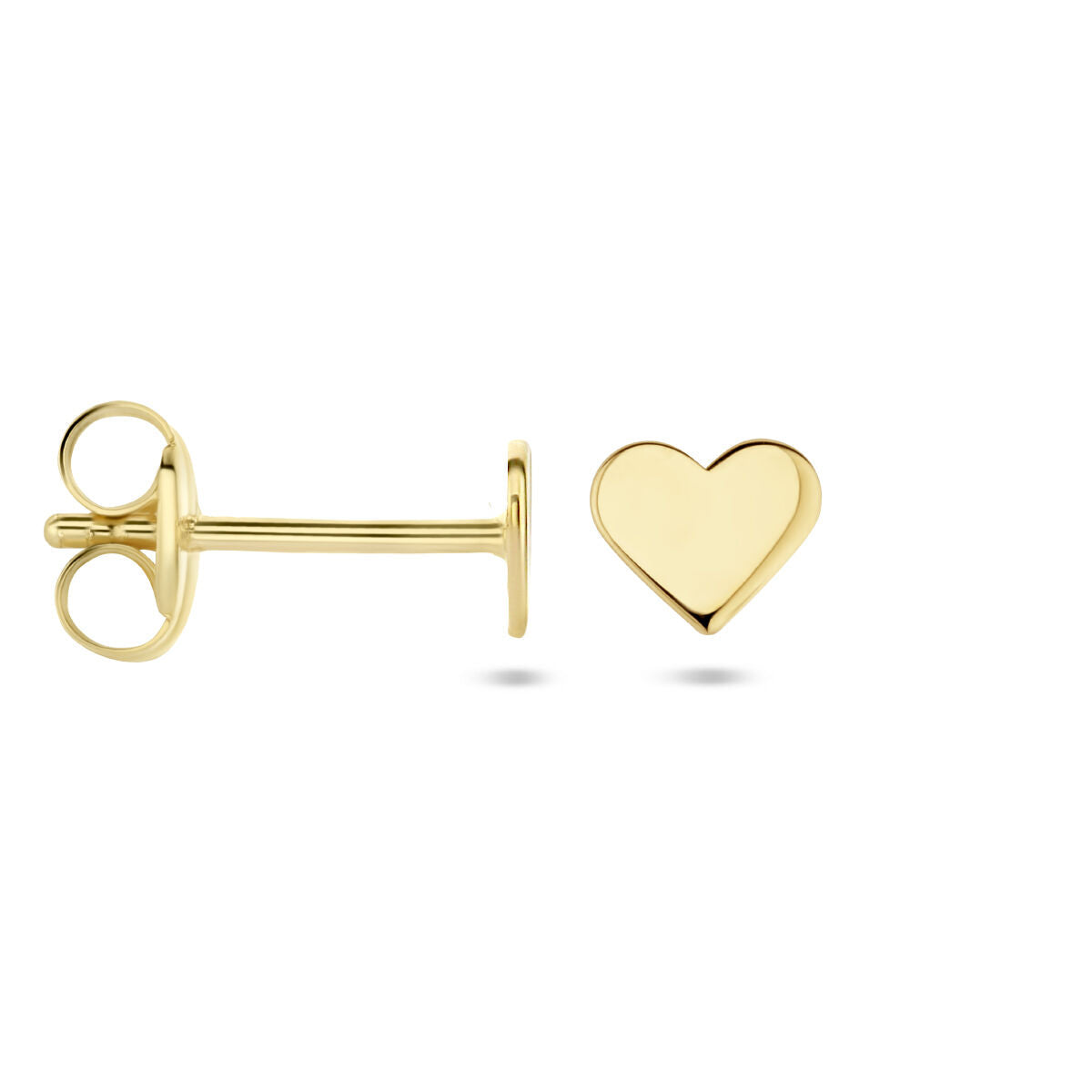 Ohrstecker Herz 14K Gelbgold