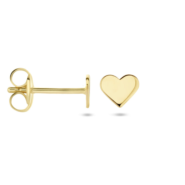 Ohrstecker Herz 14K Gelbgold