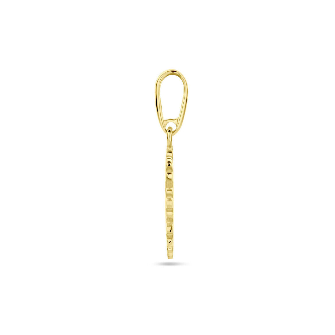 Anhänger Schneeflocke 14K Gelbgold