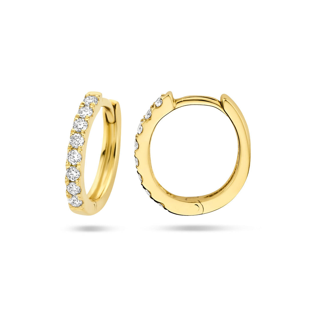 Ohrhänger Diamant 0,15 ct (2x0,075 ct) g SI 14K Gelbgold