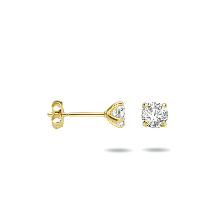 Ohrstecker Zirkonia 14K Gelbgold
