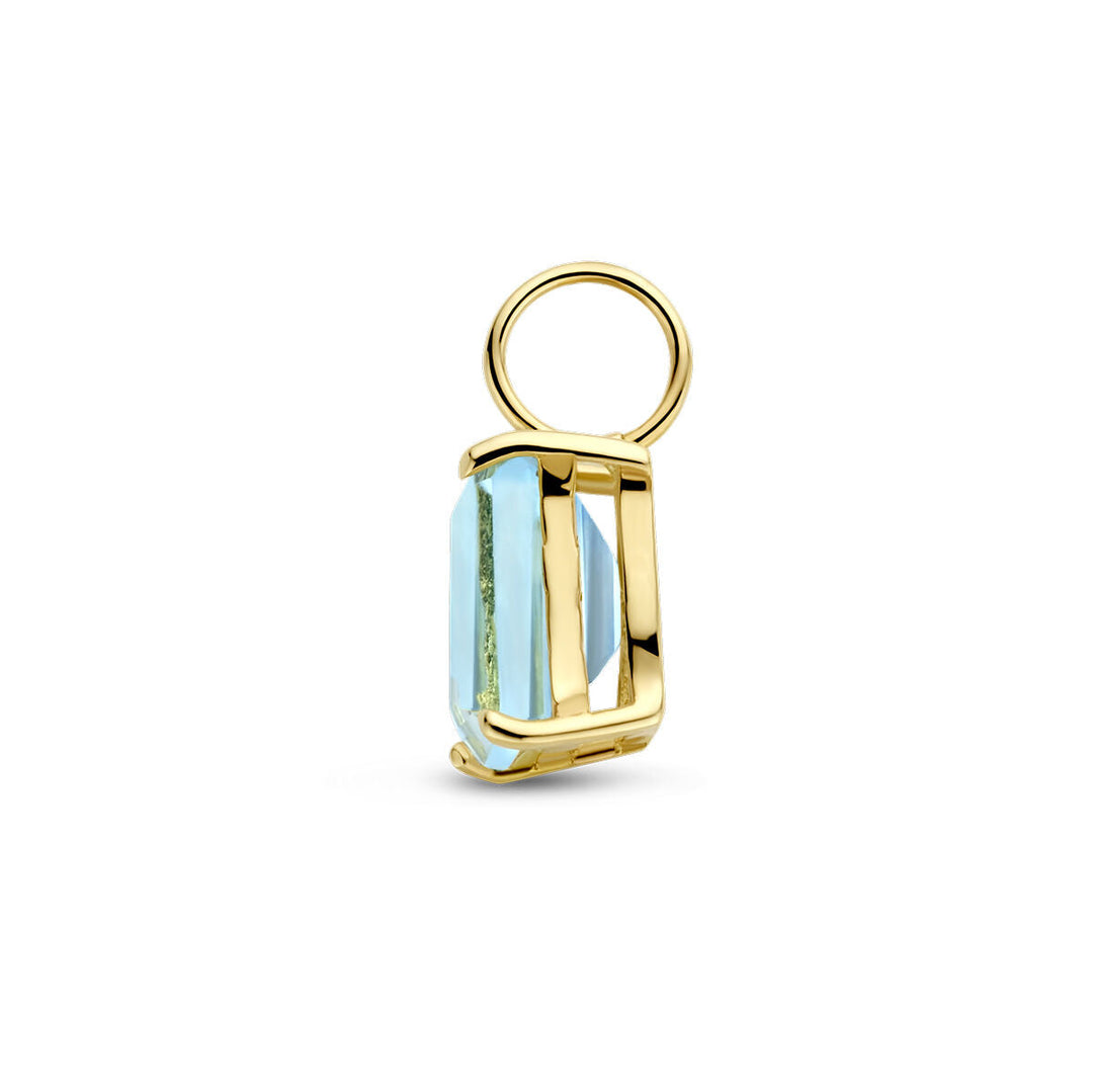 Anhänger Blautopas 14K Gelbgold