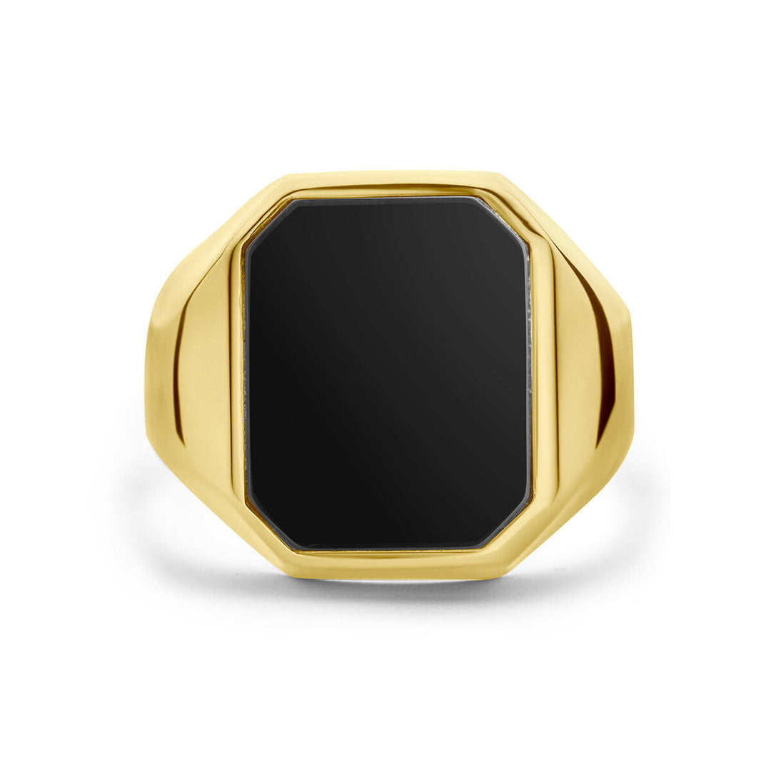 Siegelring Onyx 14K Gelbgold