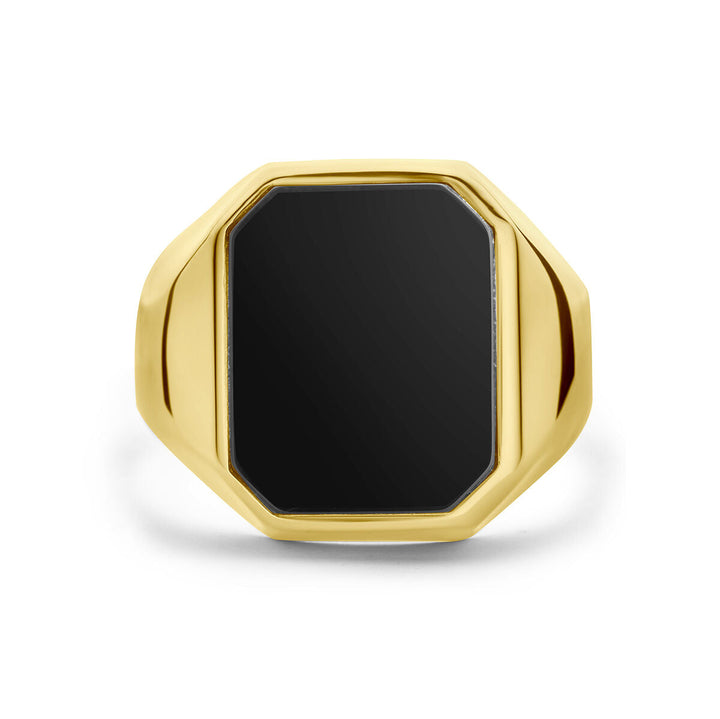 Siegelring Onyx 14K Gelbgold