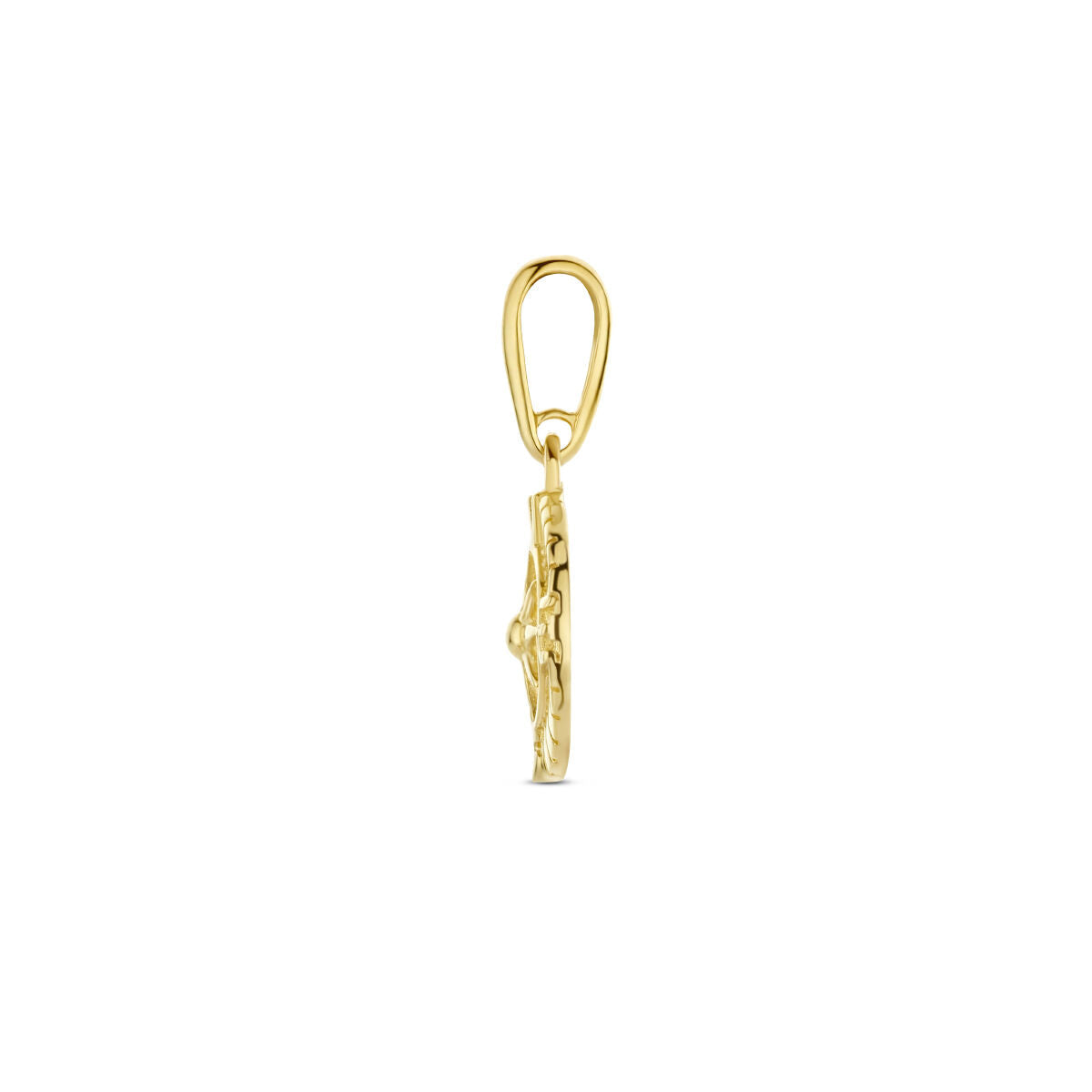 Anhänger Kompass 14K Gelbgold