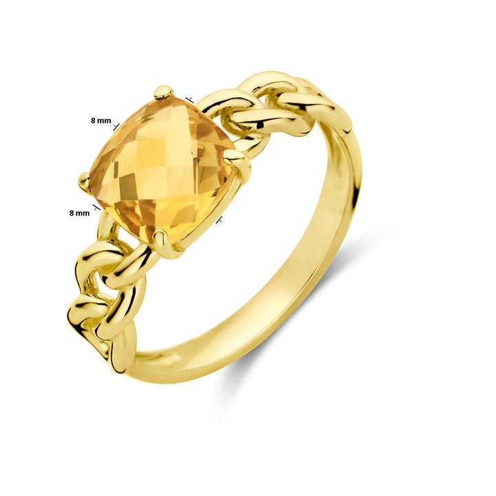 Ring Citrin 14K Gelbgold