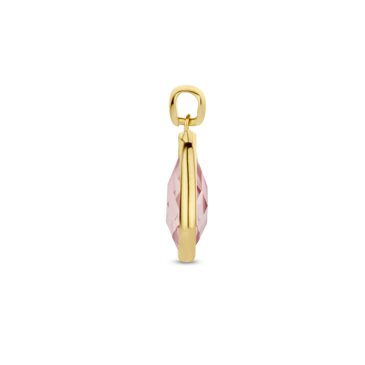 Anhänger Rhodolit-Quarz 14K Gelbgold