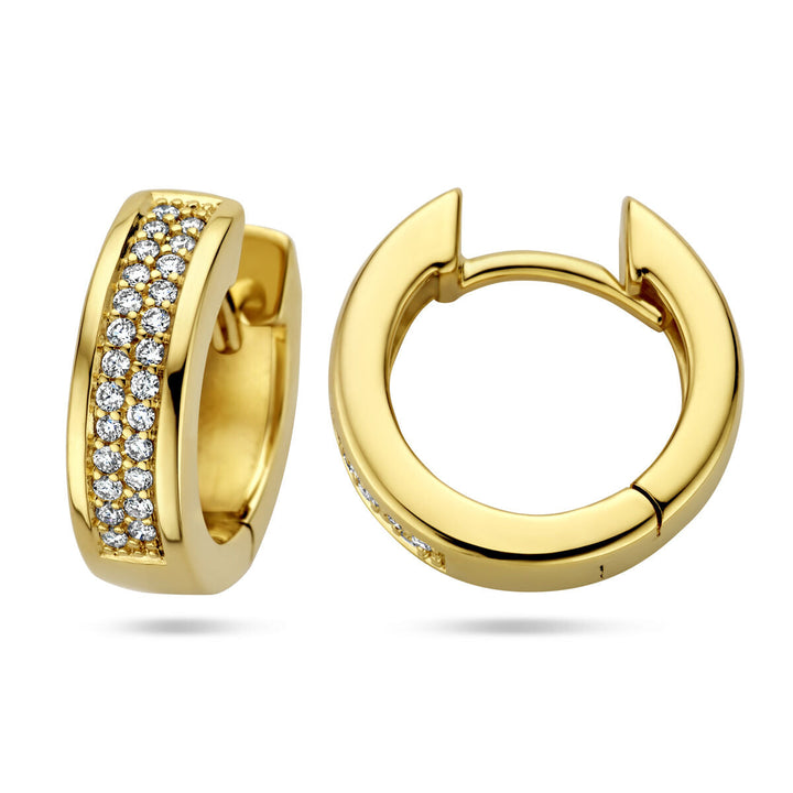 Ohrhänger Diamant 0,25 ct (2x0,125 ct) H SI 14 K Gelbgold