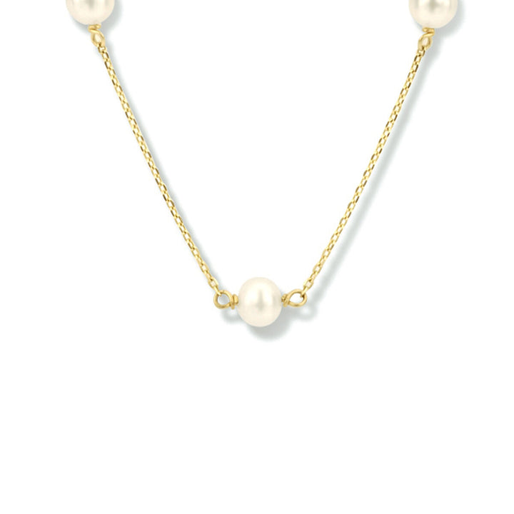 Halskette Perle 40 - 42 - 44 cm 14K Gelbgold