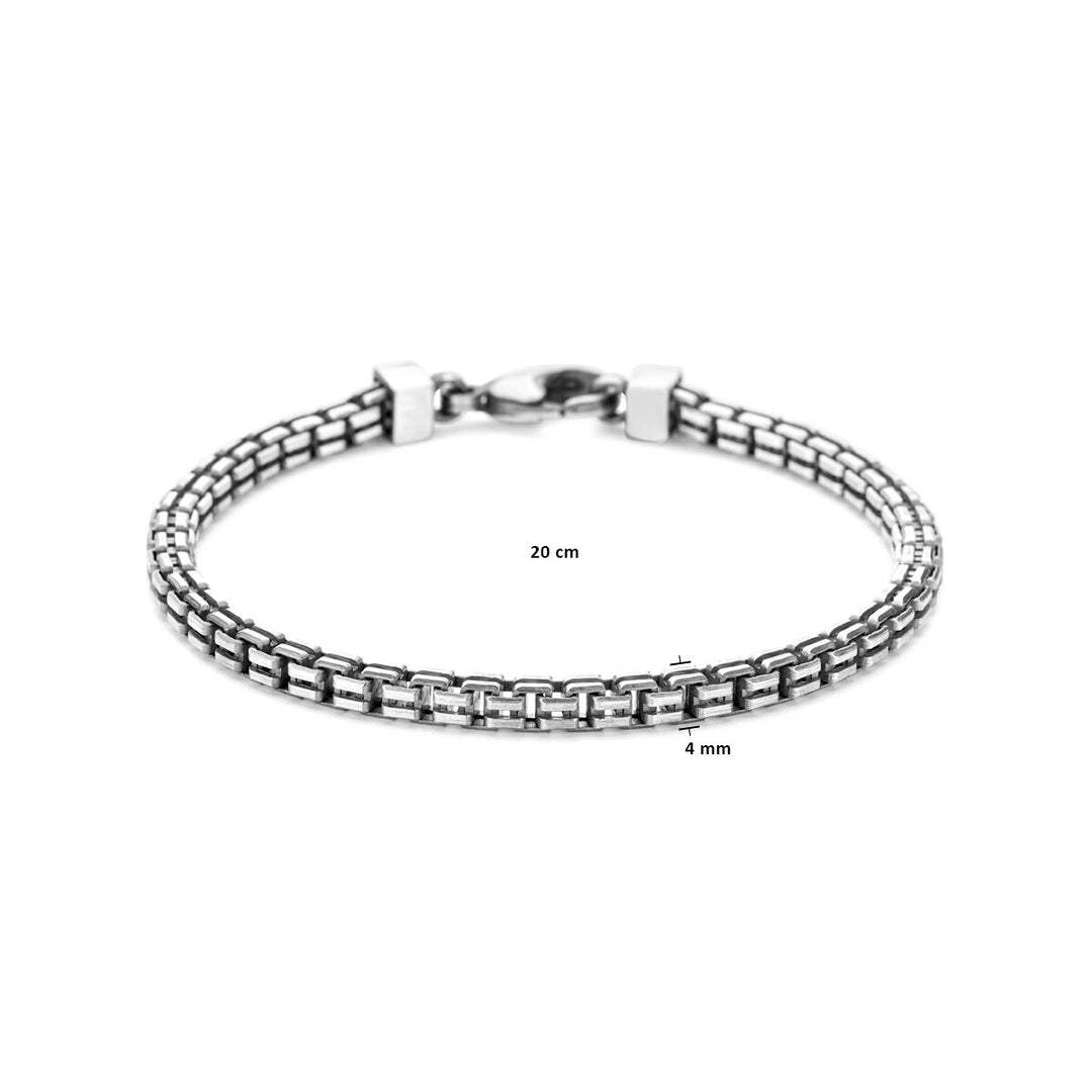 Armband Oxi 4,0 mm Silber oxidiert