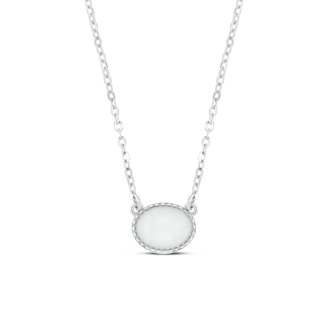 Luna | Asche Halskette Silber 