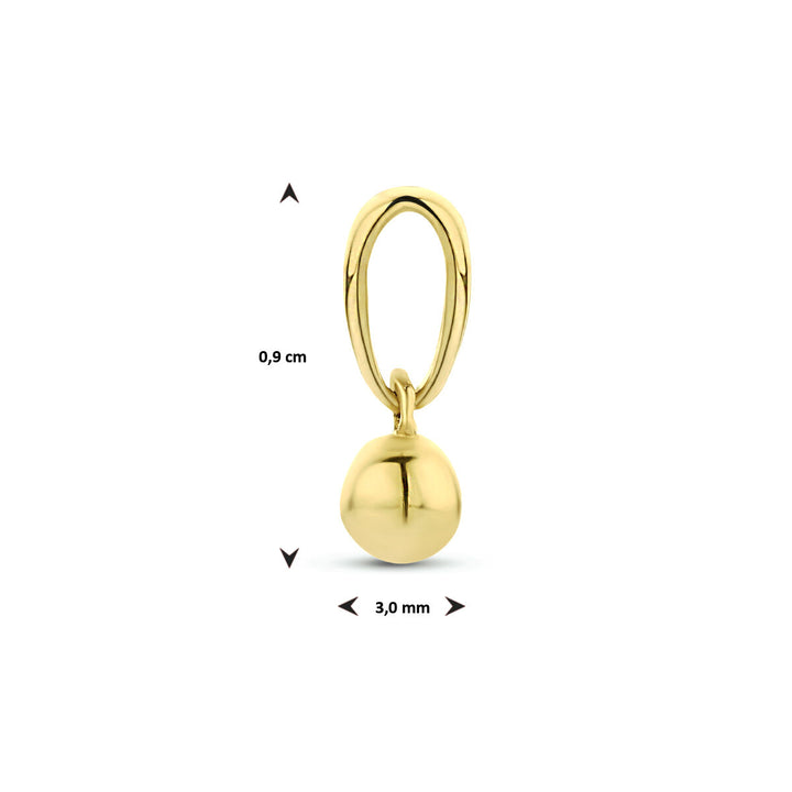 Anhänger Kugel 14K Gelbgold