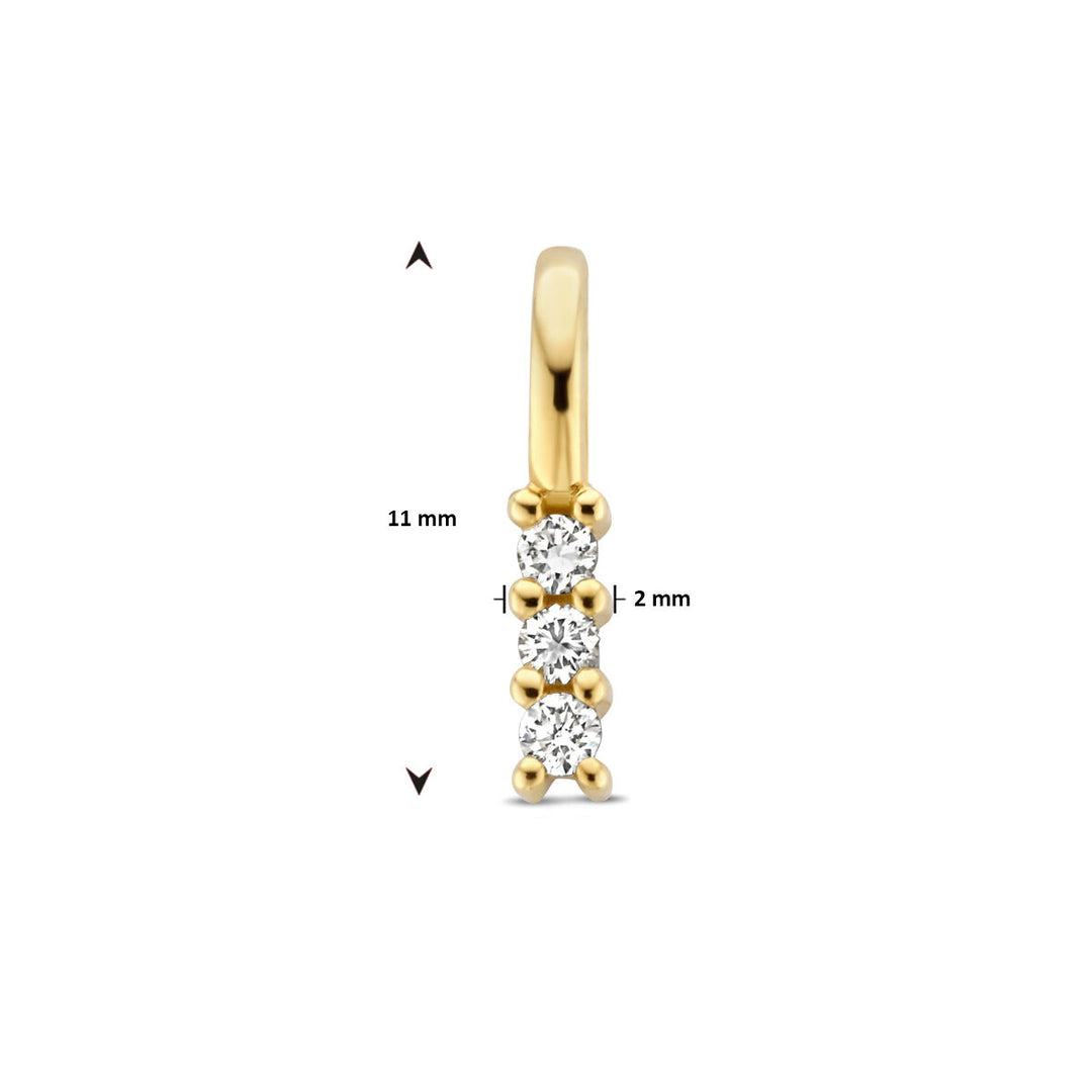 Anhänger Diamant 0,05 ct h SI 14K Gelbgold