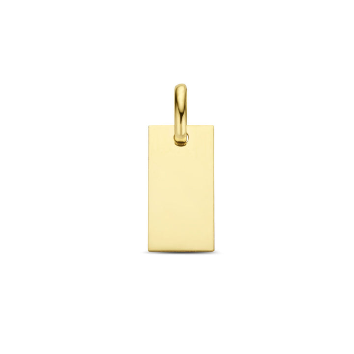 Gravuranhänger Rechteck 14K Gelbgold