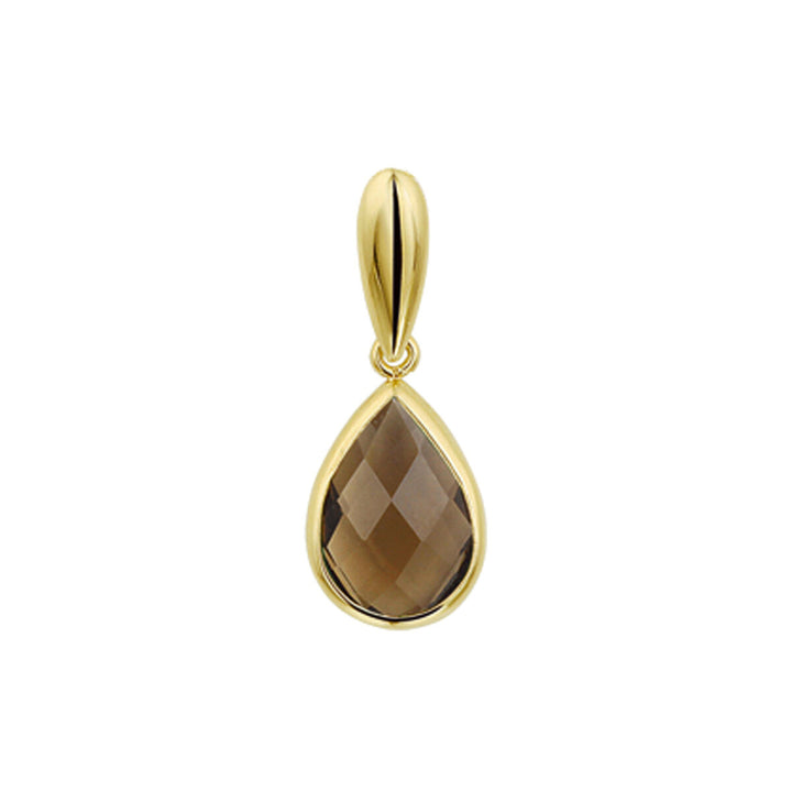 Anhänger Rauchquarz 14K Gelbgold