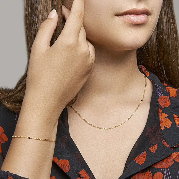 Armband 1,5 mm 16 - 18 cm 14K Gelbgold