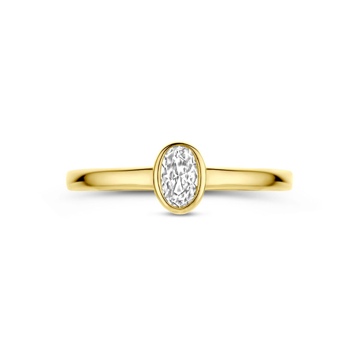 Ring Zirkonia 14K Gelbgold
