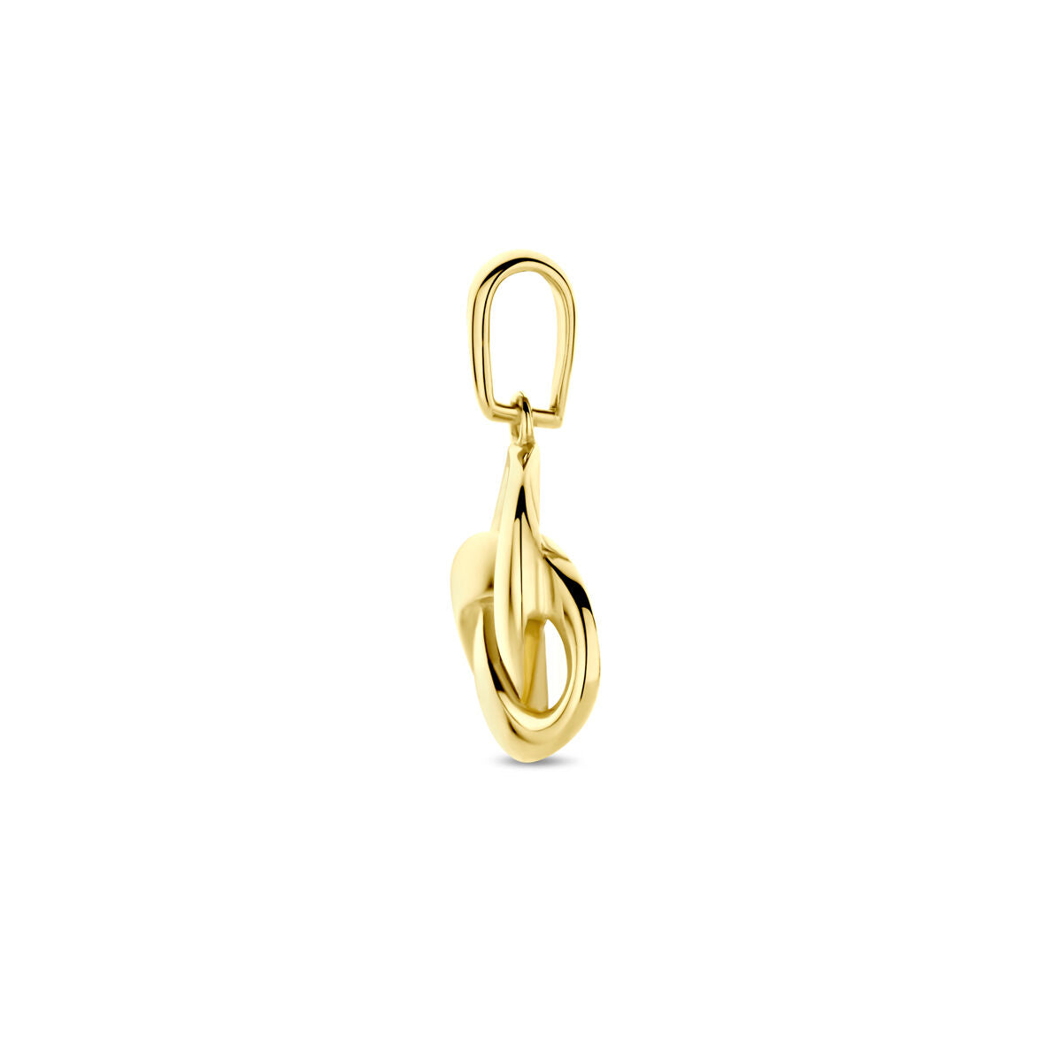 Hänger in Form eines Knotens aus 14K Gelbgold, 16 mm groß