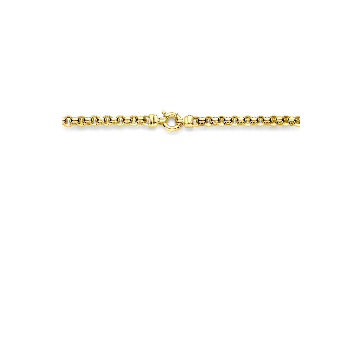 Jasseron-Halskette 7 mm 45 cm 14K Gelbgold