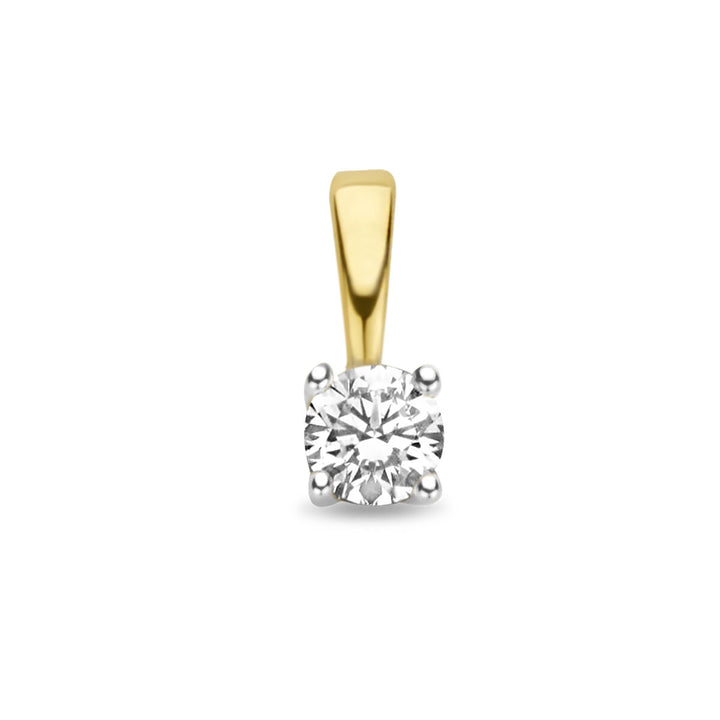 Anhänger Diamant h si 14K Bicolor Gold gelb/weiß