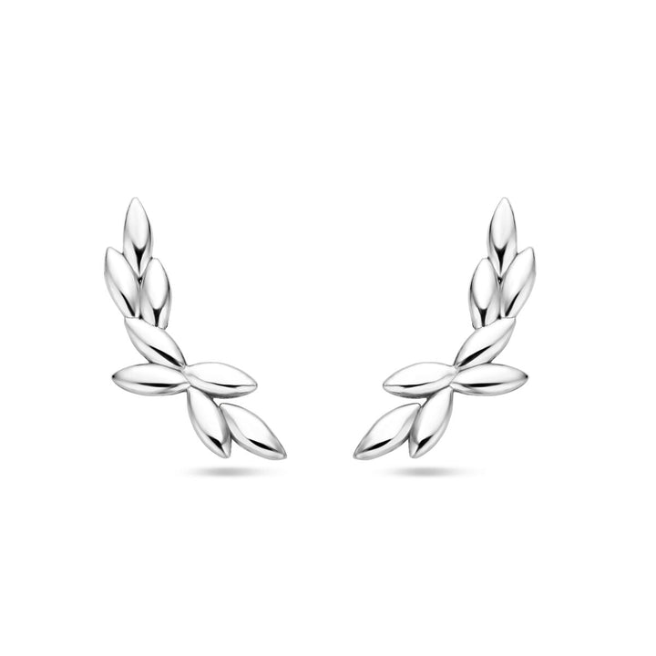 Van der Kooij Collection – Ohrstecker 20 mm Silber rhodiniert