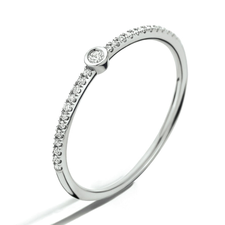 Ring Diamant 0,115 ct H SI 14K Weißgold