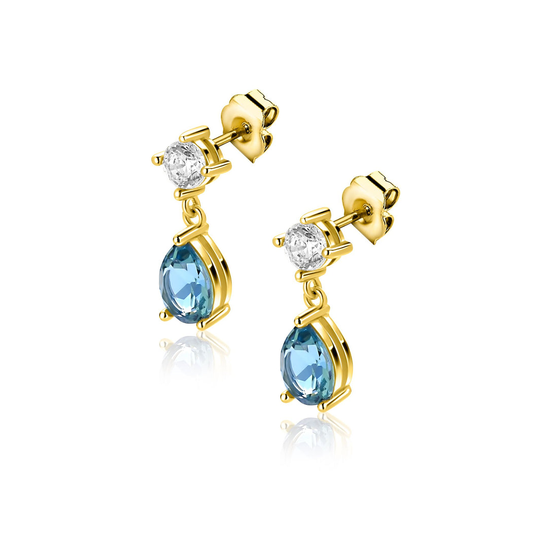 ZINZI oorknoppen gold plated ZIO2744