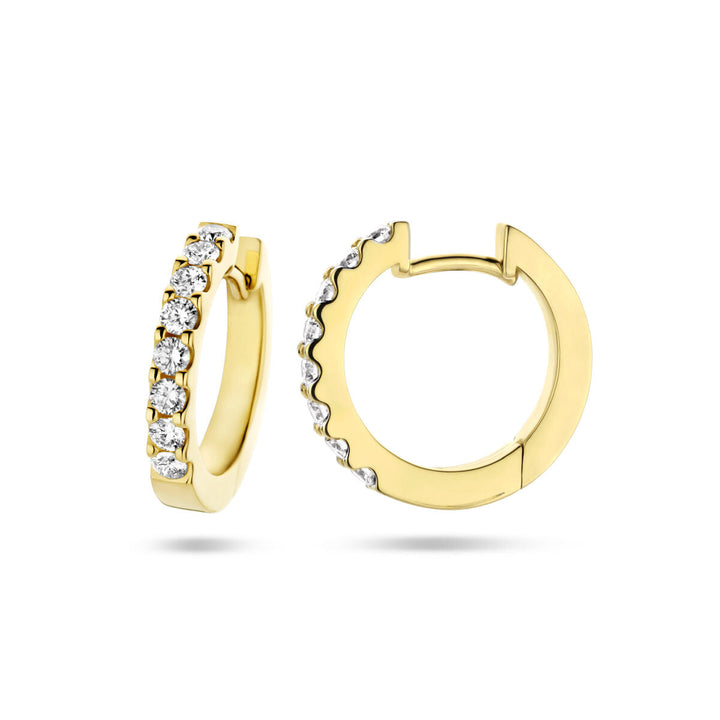 Ohrhänger Diamant 0,50 ct (2x 0,25 ct) H SI 14K Gelbgold