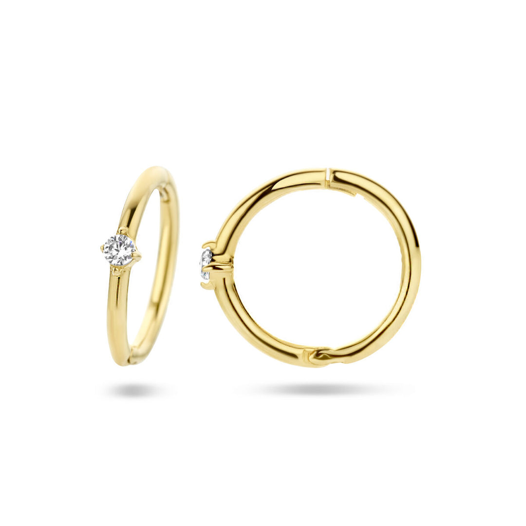 Ohrhänger Zirkonia 14K Gelbgold