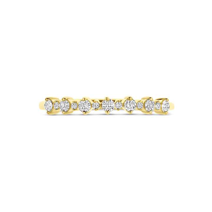 ring lab grown diamant 0.23ct h si 14K geelgoud