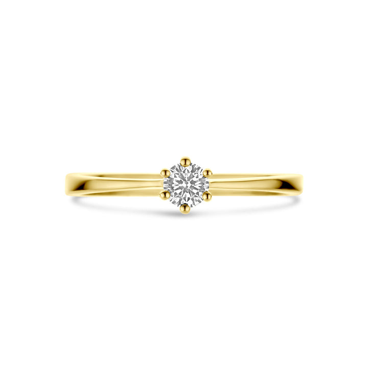 Ring Zirkonia 14K Gelbgold