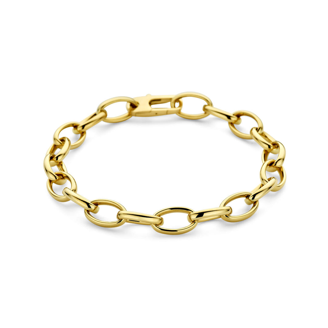 Gouden dames armband – 14k anker schakel 8 mm