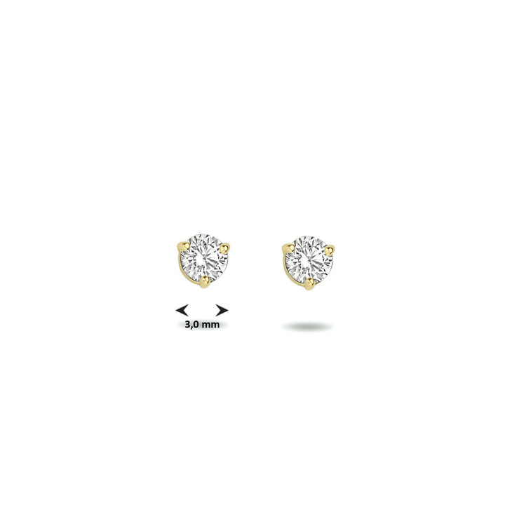 Ohrstecker Zirkonia 14K Gelbgold