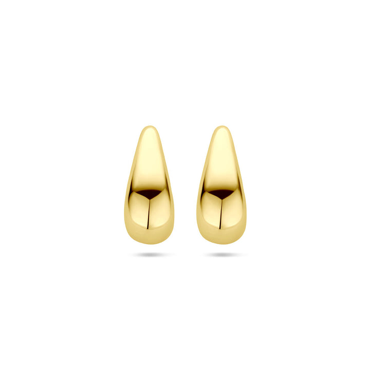 oorknoppen druppel 15,5 mm 14K geelgoud
