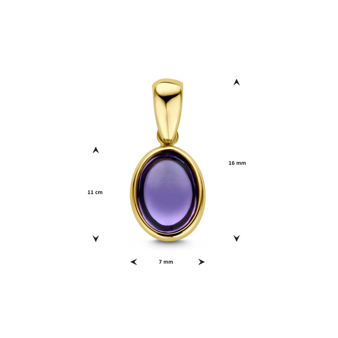 Anhänger Amethyst 14K Gelbgold