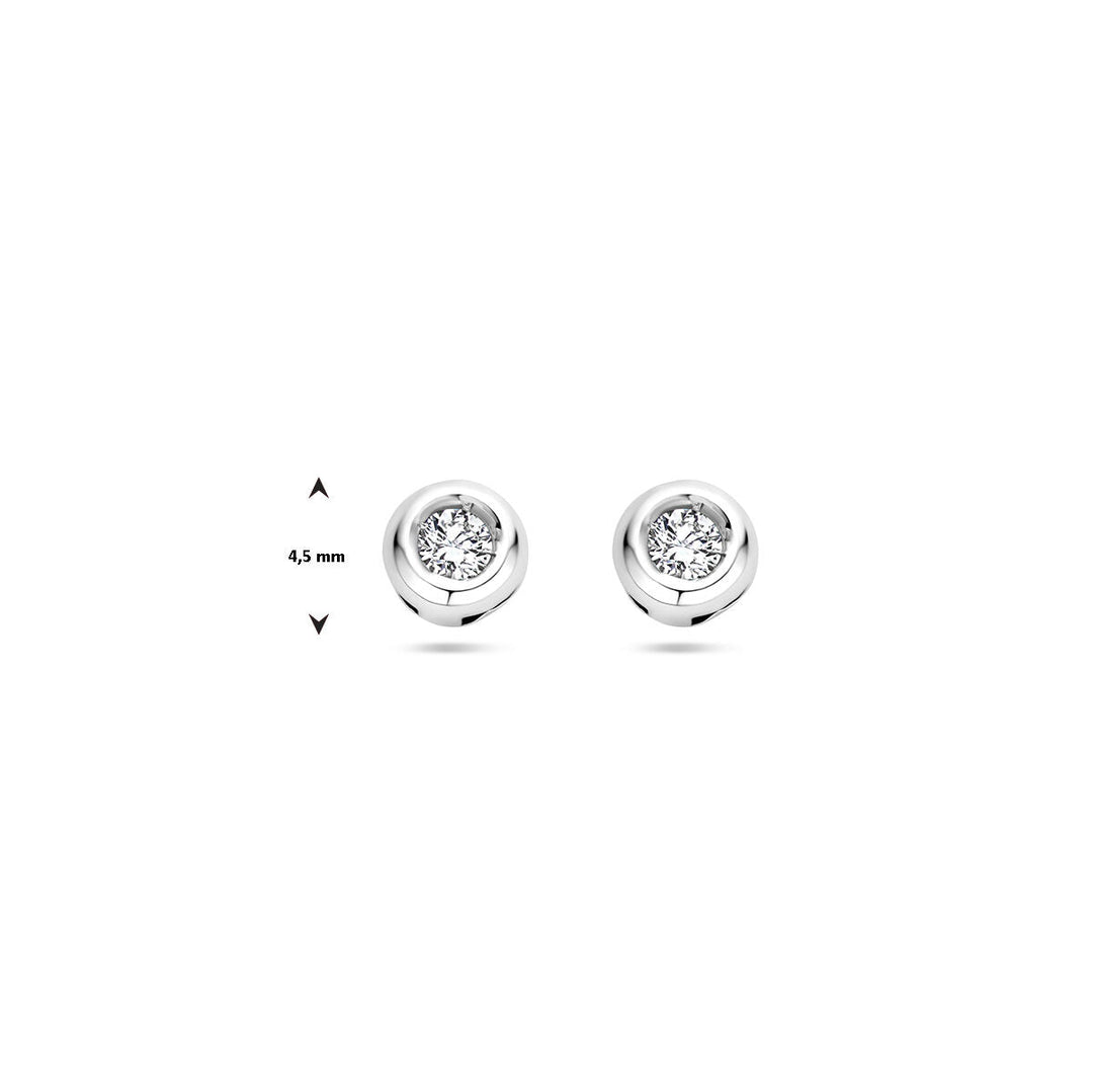 Ohrstecker Diamant 0,10 ct (2x 0,05 ct) h si 14K Weißgold