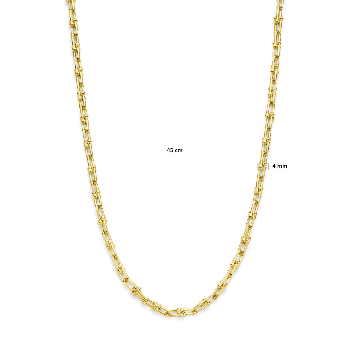 Halskette 4,0 mm 45 cm 14K Gelbgold