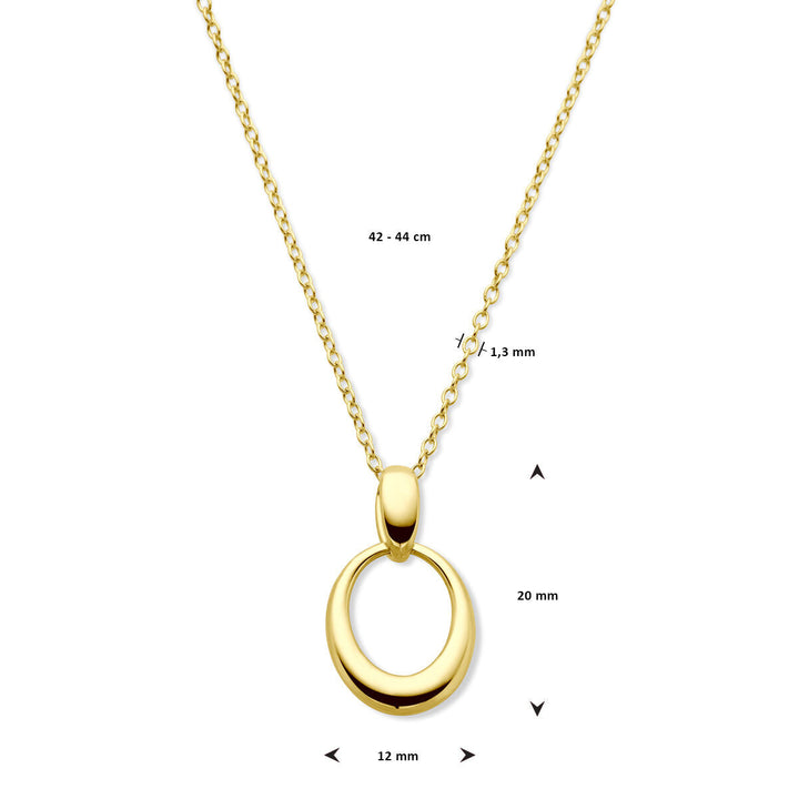 point zero Collier 42 - 44 cm 14K Gelbgold