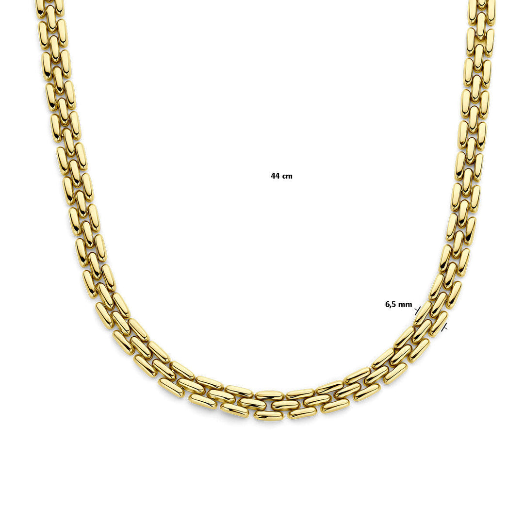 Halskette Panther 6,5 mm 44 cm 14K Gelbgold