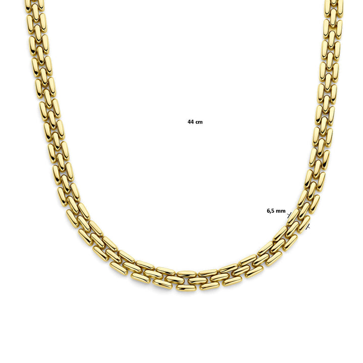 Halskette Panther 6,5 mm 44 cm 14K Gelbgold