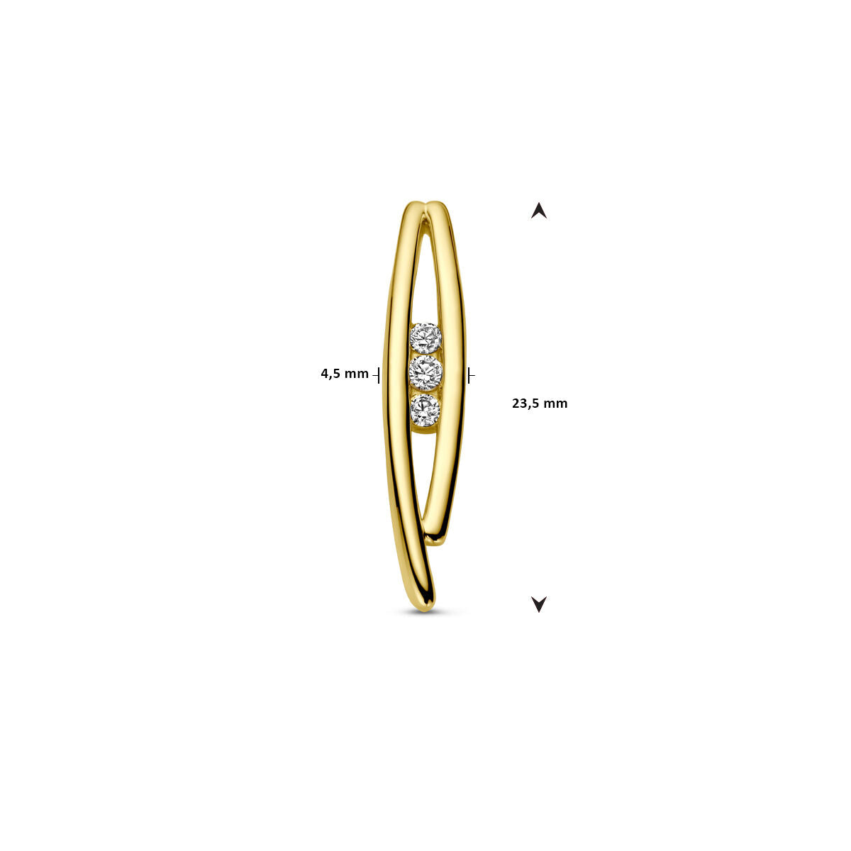 Anhänger Diamant 0,10 ct h SI 14K Gelbgold