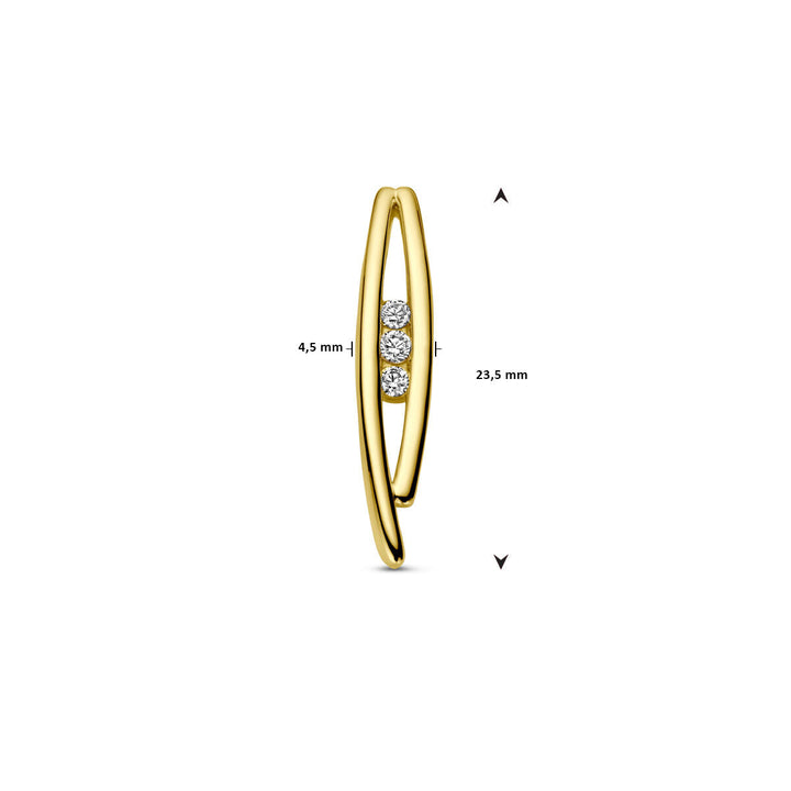 Anhänger Diamant 0,10 ct h SI 14K Gelbgold